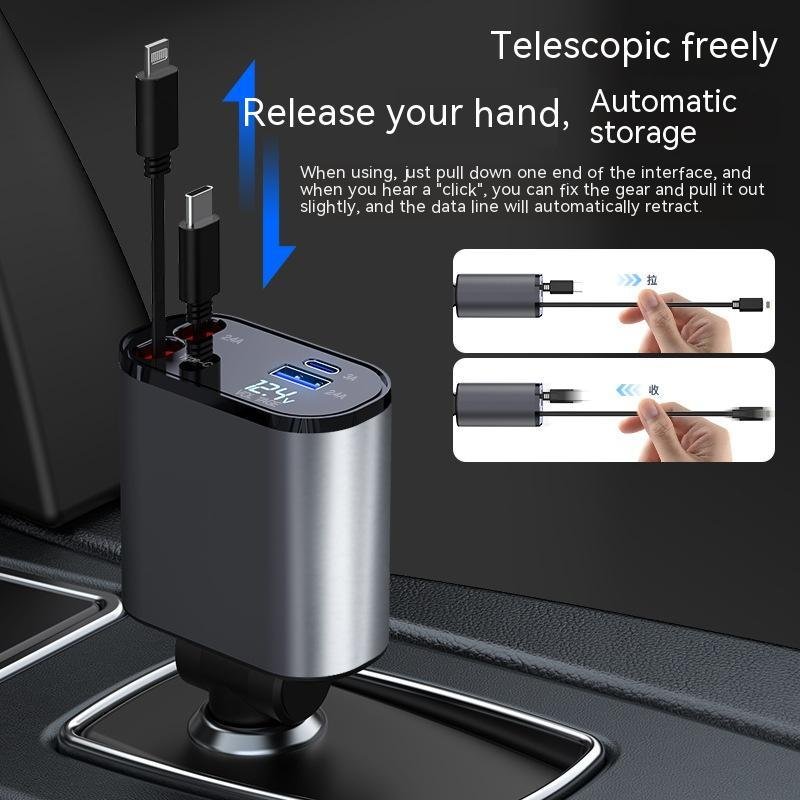 100W USB-C Metal Fast Car Charger - Image 4