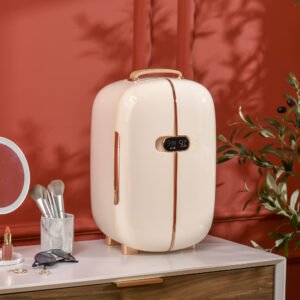 Mini Skincare Fridge 6L LED Mirror — Beauty Refrigerator for Serums & Masks