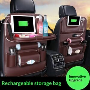 Leather Car Seat Organizer Luxe